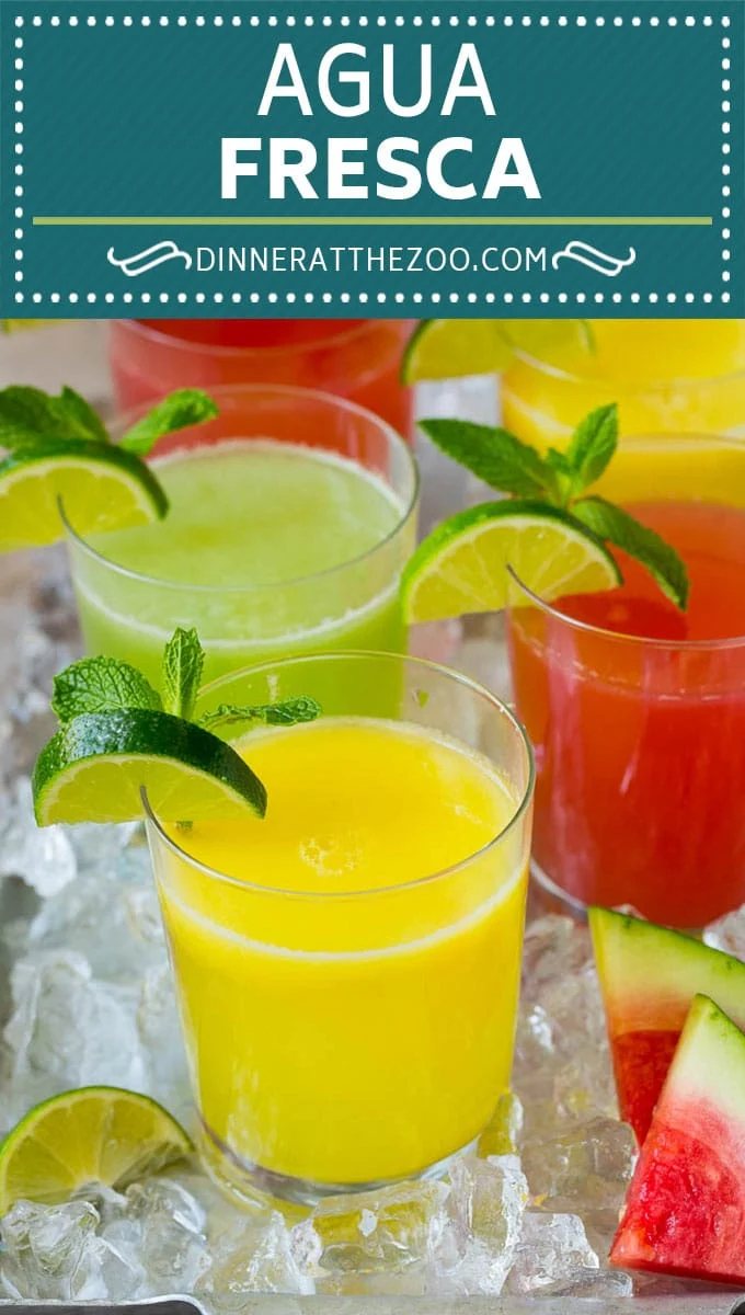 This agua fresca recipe is a basic formula to produce a perfect Mexican style fruit drink every time!
