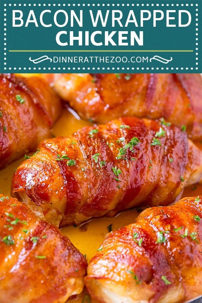 Bacon Wrapped Chicken Recipe | Bacon Wrapped Chicken Breast | Baked Bacon Wrapped Chicken | Bacon Brown Sugar Chicken #bacon #chicken #dinner #dinneratthezoo