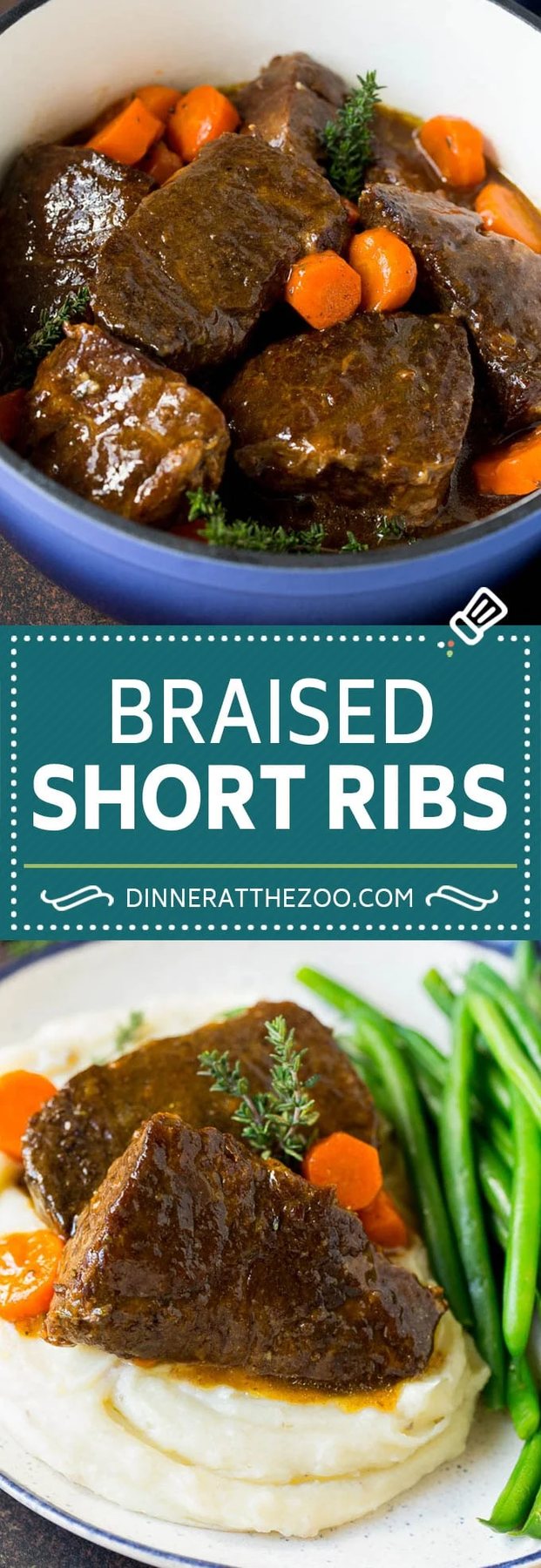 Braised Short Ribs Recipe #beef #dinner #dinneratthezoo