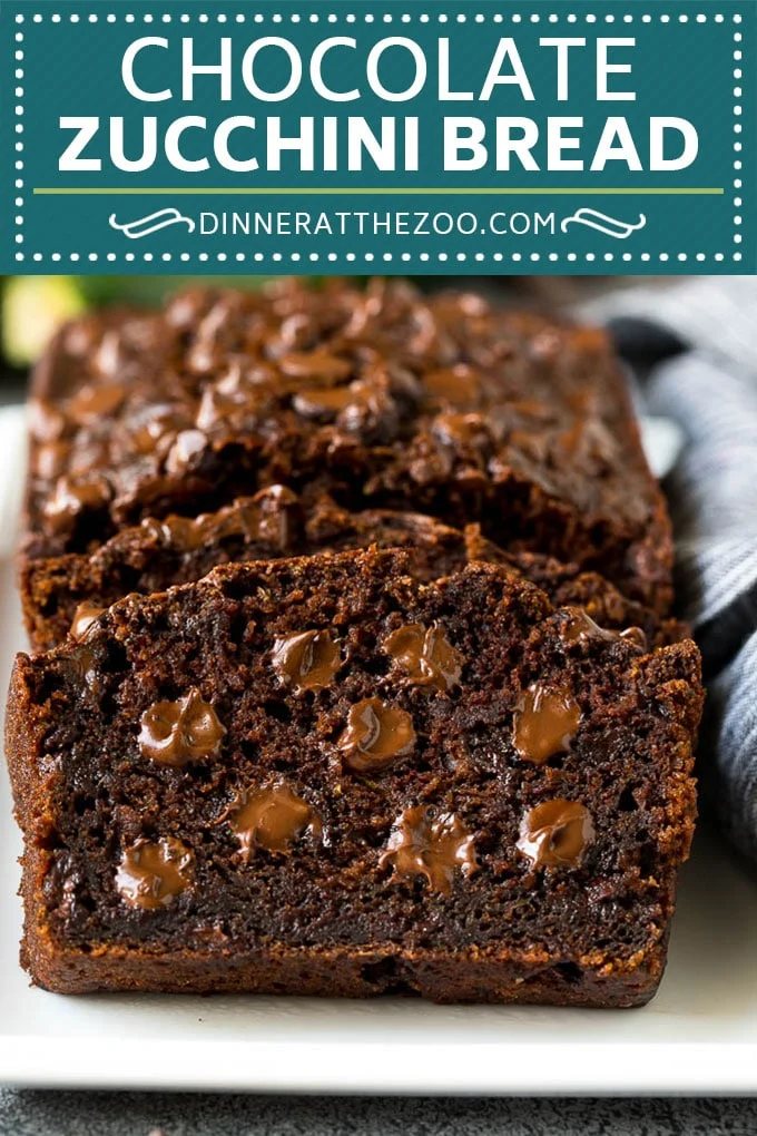 Chocolate Zucchini Bread Recipe | Zucchini Bread #bread #zucchini #chocolate #baking #dessert #dinneratthezoo