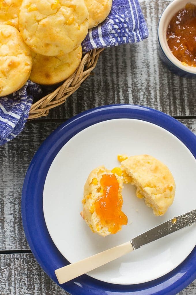 This recipe for mini cornbread puddings is like the most flavorful and delicious corn muffins that you've ever had - never dry and crumbly, I promise