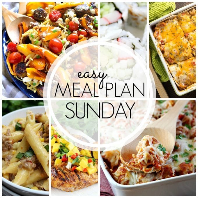 Straightforward Meal Plan Sunday - Week 55