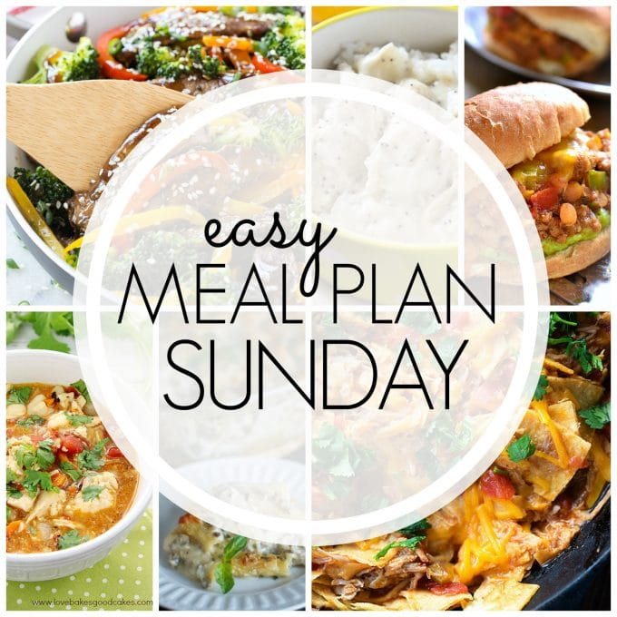 Straightforward Meal Plan Sunday Week 69