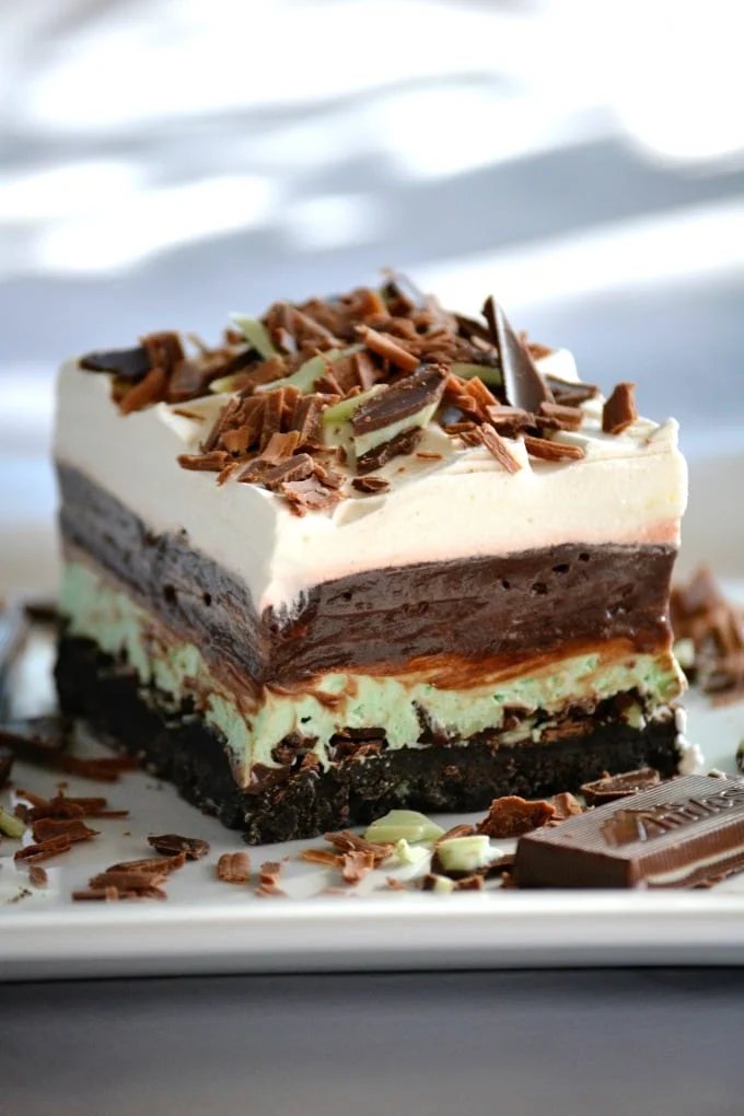 Chocolate Mint Dream Bars