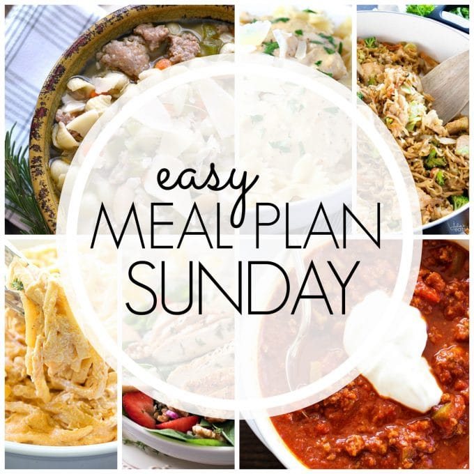 Straightforward Meal Plan Sunday - Week 82