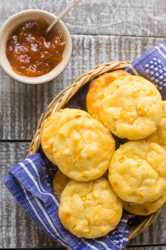 This recipe for mini cornbread puddings is like the most flavorful and tasty corn muffins that you've ever had - never dry and crumbly, I promise