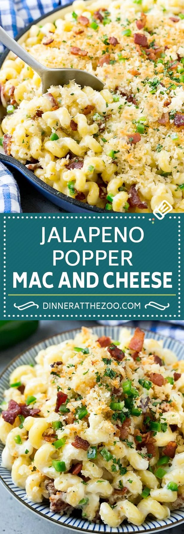 Jalapeno Popper Mac and Cheese Recipe | Bacon Macaroni and Cheese | Spicy Mac and Cheese | Jalapeno Mac and Cheese #jalapeno #bacon #pasta #macandcheese #dinner #dinneratthezoo #cheese