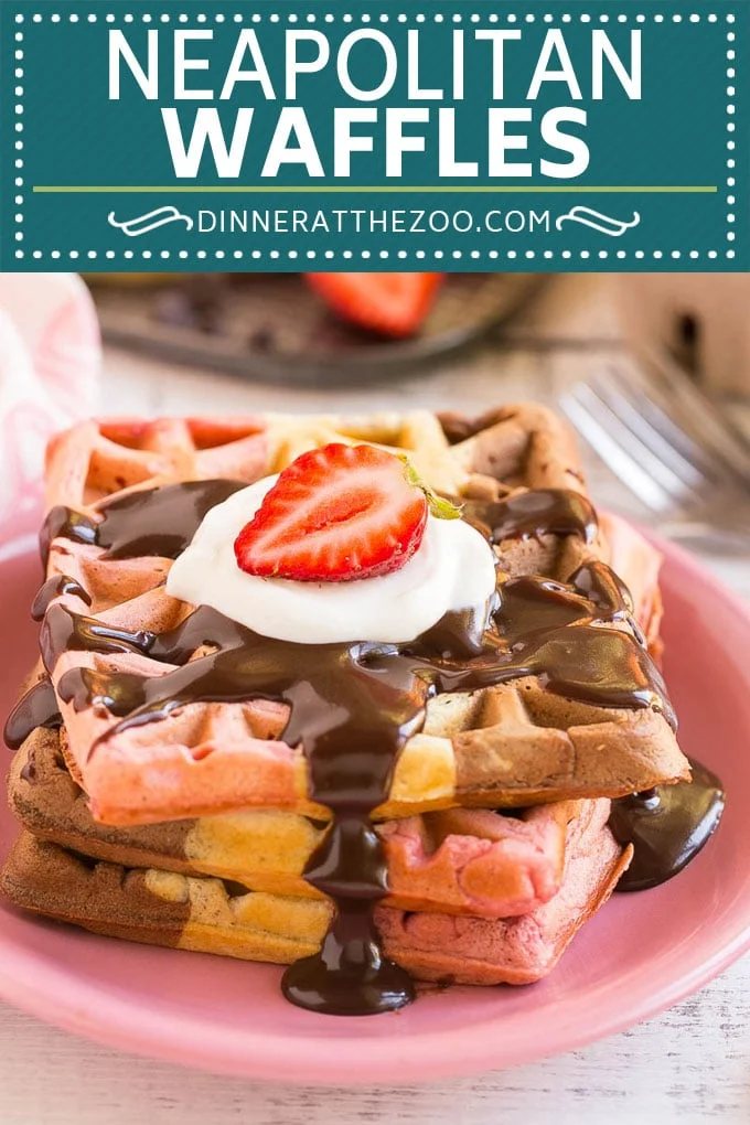 Neapolitan Waffles #waffles #breakfast #dinneratthezoo