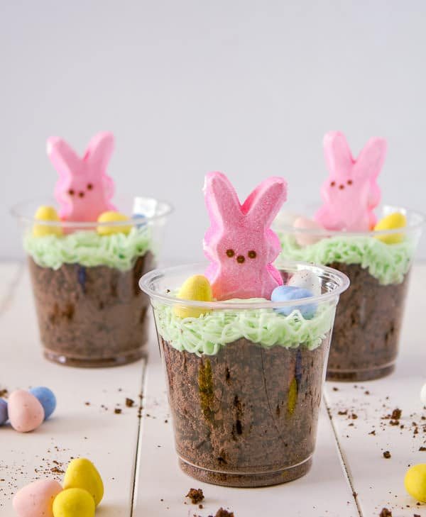 An image of bunny dirt cups.