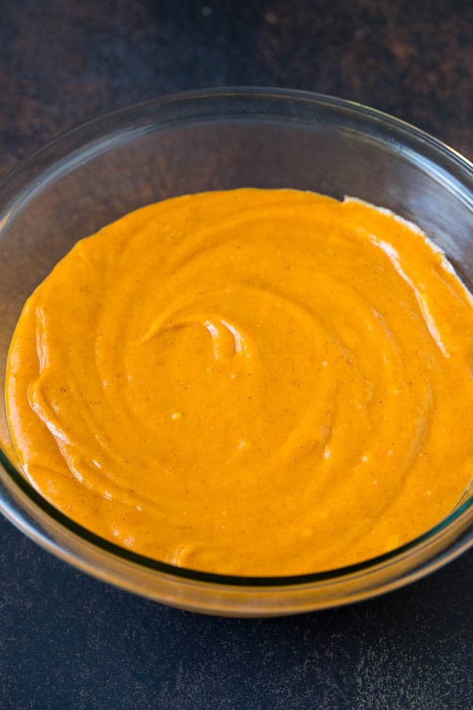 A bowl of batter.