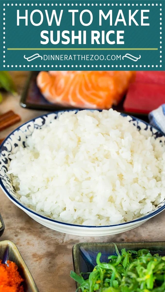This sushi rice is a simple blend of rice, sugar, vinegar and salt that makes the perfect foundation for any type of sushi.