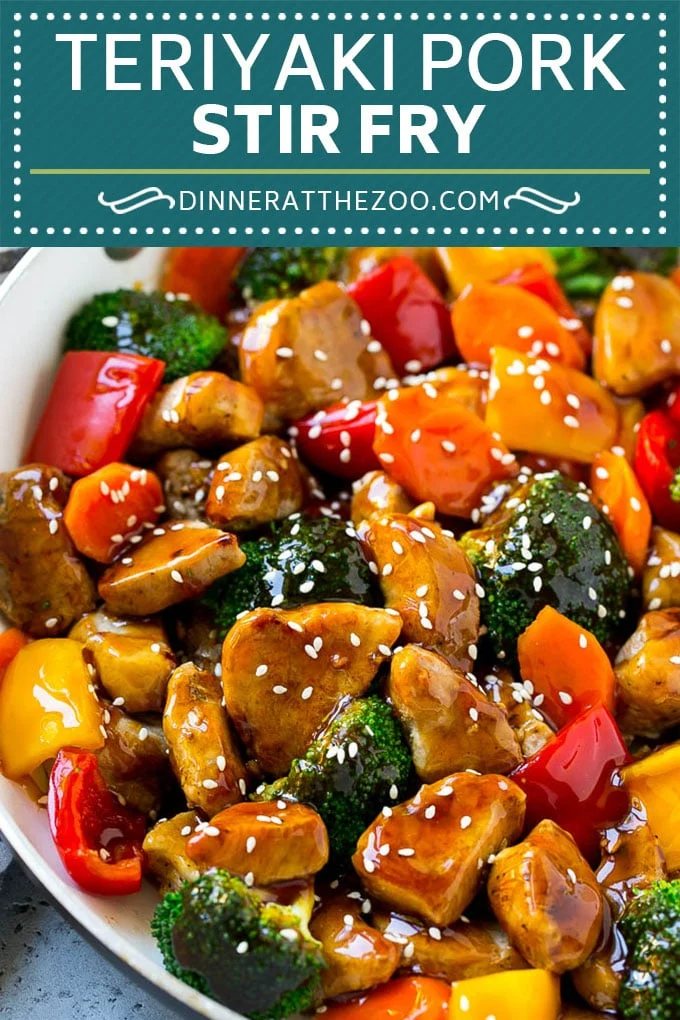 Teriyaki Pork Stir Fry Recipe | Pork Stir Fry | Easy Pork Recipe | Teriyaki Pork #teriyaki #pork #stirfry #asianfood #healthy #dinner #dinneratthezoo
