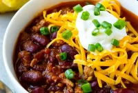 Hearty Slow Cooker Turkey Chili