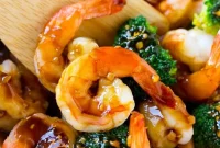 Glazed Honey Garlic Shrimp Stir-Fry
