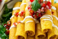 Crispy Chicken Taquitos Two Ways