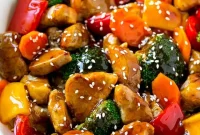 Sticky Teriyaki Pork Wok