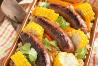 Savory Sausage Rice Bake