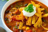 Savory Chicken Enchilada Soup