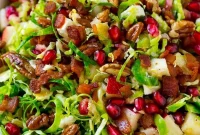 Vibrant Brussels Sprout Slaw