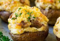 Savory Sausage-Filled Mushroom Bites