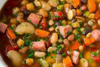 Hearty Slow-Simmered Ham and Bean Soup