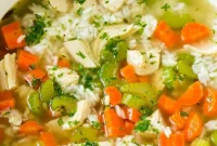 Soulful Chicken Rice Soup