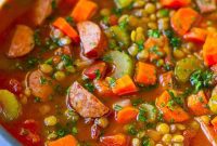 Smoky Lentil and Sausage Stew