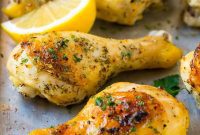 Herb and Garlic Roasted Chicken Drumsticks