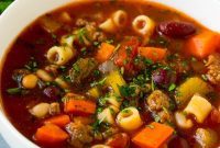 Hearty Italian Pasta and Bean Soup