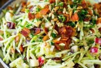 Fresh and Crispy Broccoli Slaw