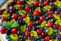Rainbow Fruit Dessert Pizza