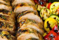 Garlic and Rosemary Grilled Pork Tenderloin
