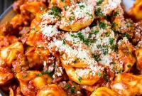 Hearty Tortellini with Savory Meat Ragu