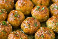 Flavorful Baked Chicken Meatballs