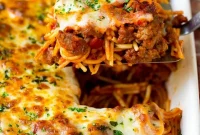 Hearty Baked Spaghetti Bake