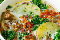 Creamy Tuscan Sausage and Kale Soup