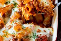 Cheesy Baked Rigatoni Bake