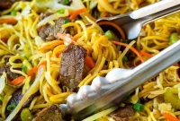 Savory Beef Chow Mein