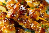 Japanese Grilled Chicken Skewers