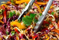 Crunchy Asian Salad with Toasted Sesame Dressing