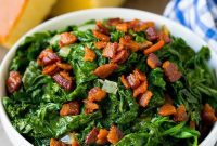 Bacon-Infused Mustard Greens