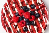 Crimson Velvet Waffles