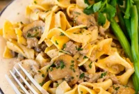 Creamy Ground Beef Stroganoff Comfort