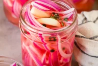 Ruby Red Pickled Onions