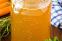 Golden Homemade Turkey Broth