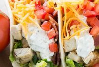 Southwest Ranch Chicken Tacos