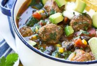 Hearty Albóndigas Soup
