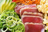 Seared Ahi Tuna Salad with Zesty Sesame Ginger Vinaigrette