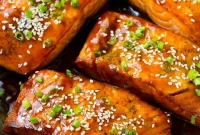 Sweet and Sticky Teriyaki Salmon
