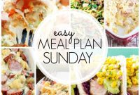 Easy Sunday Suppers: Weekly Plan 56